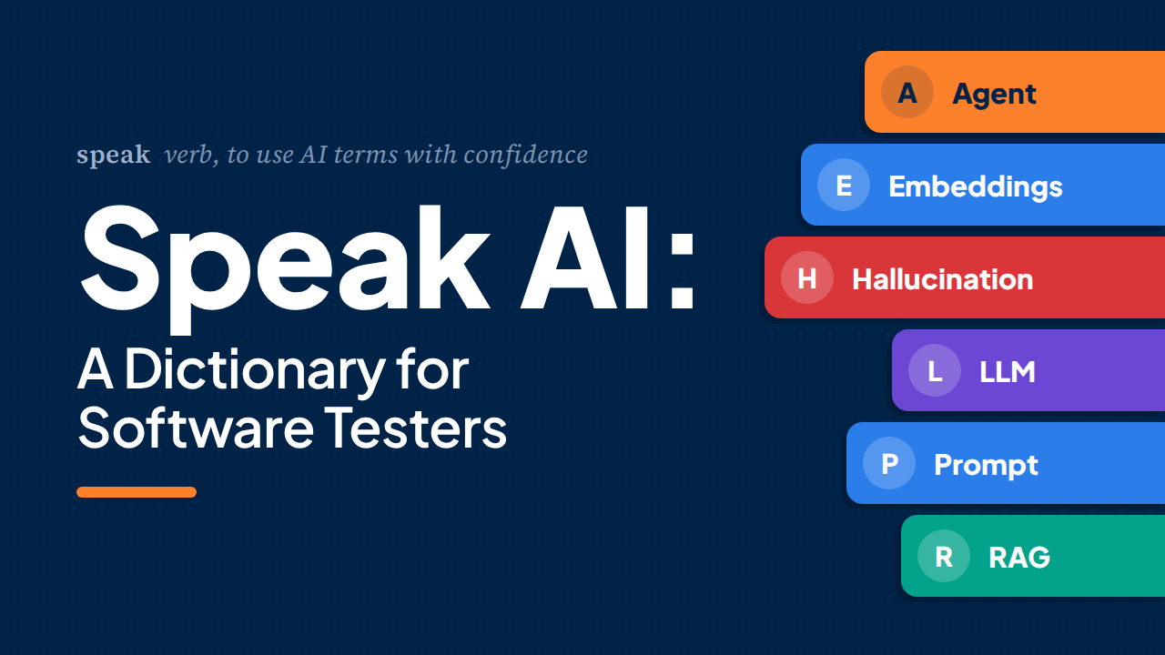 Speak AI: A Dictionary for Software Testers
