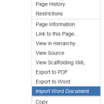 How to import Word Document into Confluence